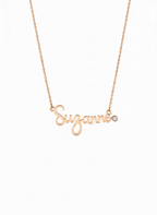 SACRED SCRIPT DIAMOND NAMEPLATE
