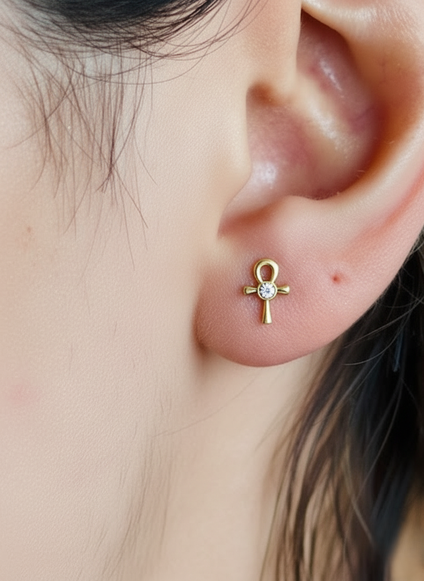 ANKH STUD EARRINGS