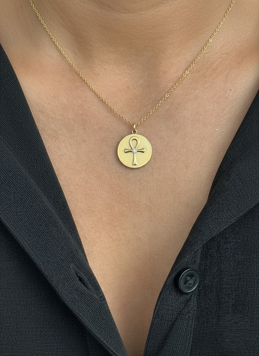 SACRED BREATH EGYPTIAN ANKH PENDANT