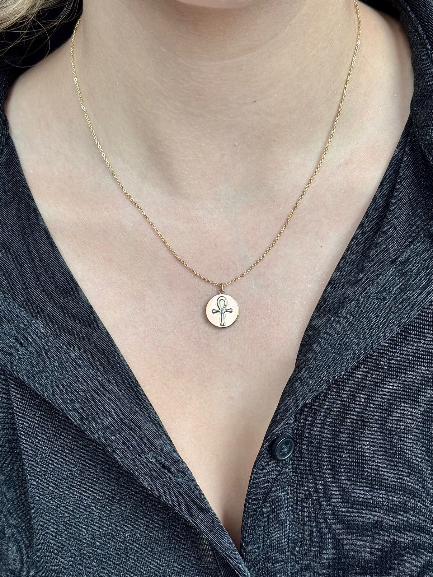 SACRED BREATH EGYPTIAN ANKH PENDANT