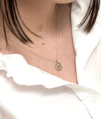 THE APRIL BIRTH FLOWER PENDANT & STONE — DAISY AND DIAMOND