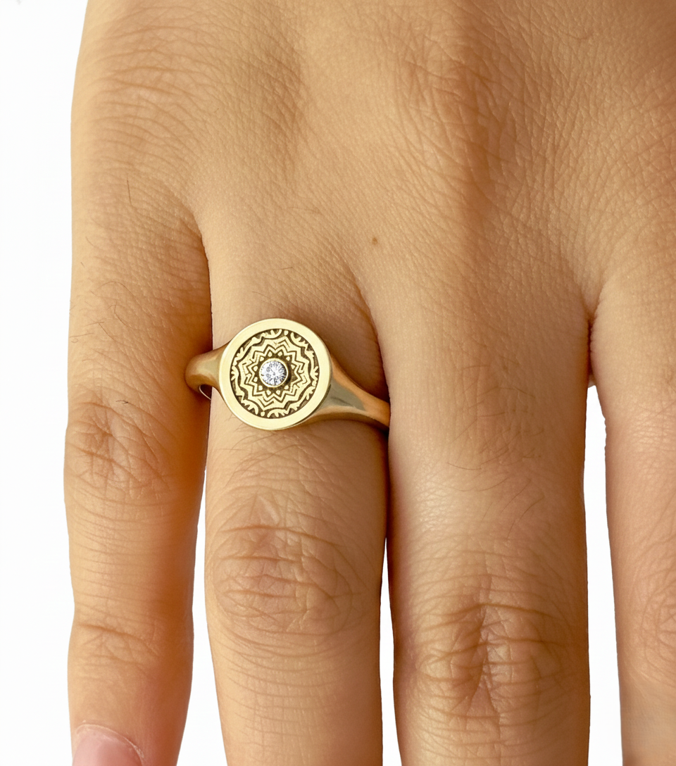 DIVINE BALANCE MANDALA RING
