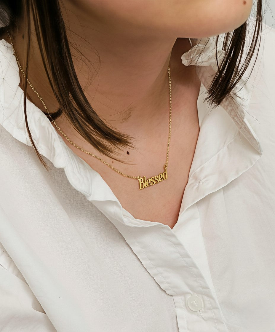BLESSED SACRED WORD NECKLACE