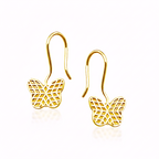 GOLDEN BUTTERFLY DROP EARRINGS
