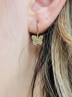 GOLDEN BUTTERFLY DROP EARRINGS