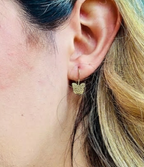 GOLDEN BUTTERFLY DROP EARRINGS