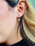 GOLDEN BUTTERFLY DROP EARRINGS