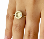 THE CRESCENT MOONLIGHT PROTECTION RING