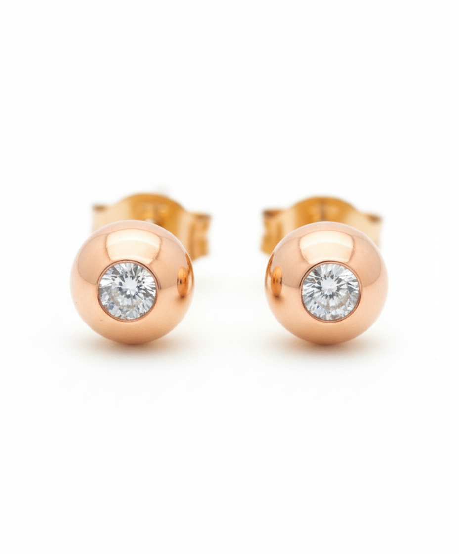 DIAMOND DOT EARRINGS