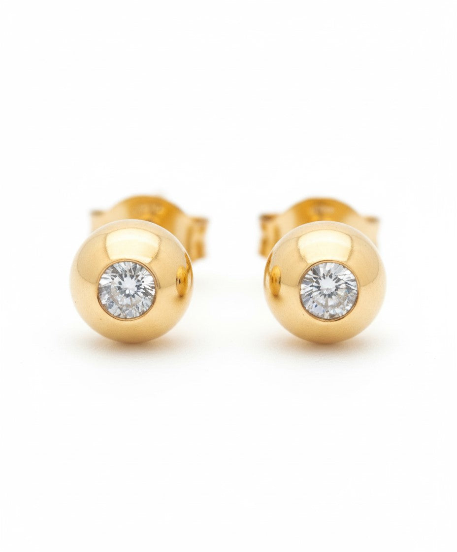 DIAMOND DOT EARRINGS