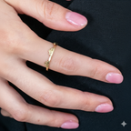 DOT CROWN STACKABLE RING