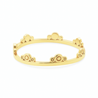 DOT CROWN STACKABLE RING