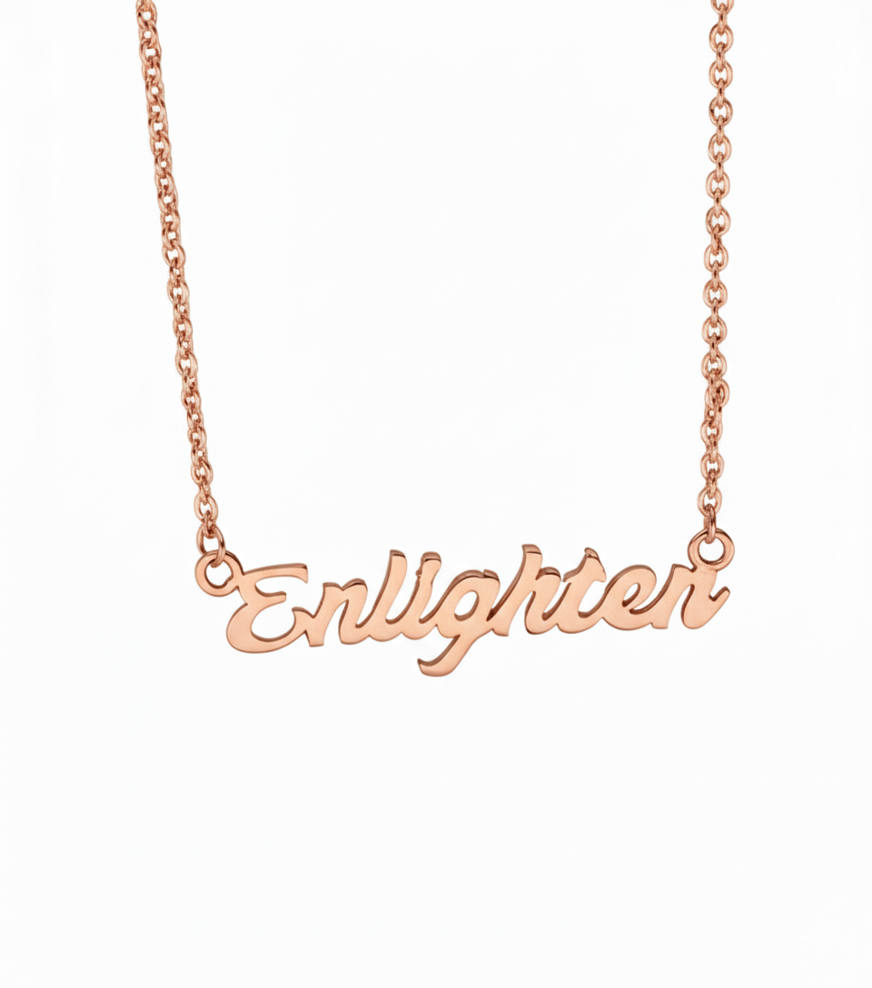 ENLIGHTEN SACRED WORD NECKLACE