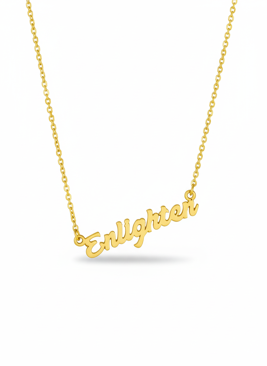 ENLIGHTEN SACRED WORD NECKLACE