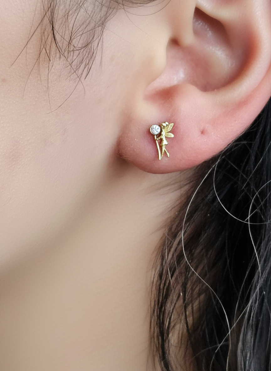 WHISPERING GUIDE FAIRY STUD EARRINGS