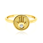 DIVINE PROTECTION HAMSA HAND RING
