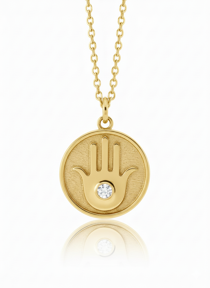 DIVINE PROTECTION HAMSA HAND PENDANT