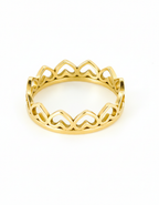HEART CROWN STACKABLE RING