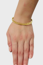 DEVOTION HEART CROWN BANGLE