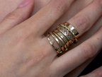 HEART CROWN STACKABLE RING