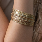 DEVOTION HEART CROWN BANGLE