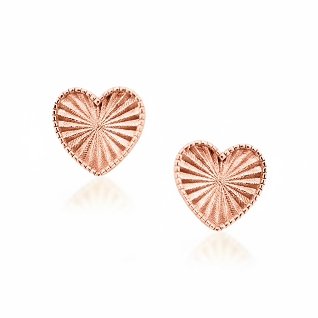 HEARTS OF LIGHT STUD EARRINGS