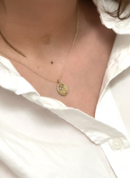 THE JUNE BIRTH FLOWER & STONE PENDANT — ROSE AND ALEXANDRITE