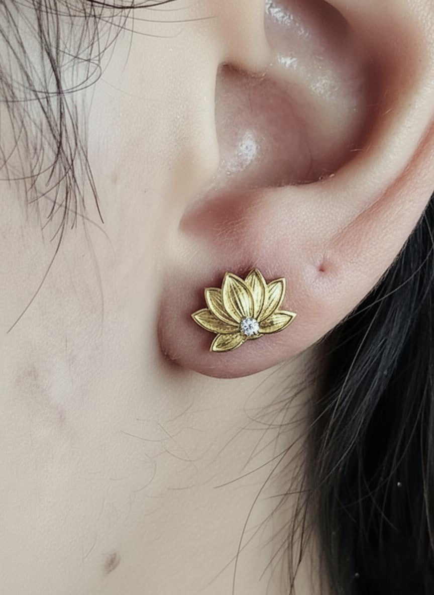 LOTUS BLOOM RENEWAL STUD EARRINGS
