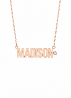 STATEMENT BLOCK DIAMOND NAMEPLATE