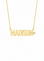 STATEMENT BLOCK DIAMOND NAMEPLATE