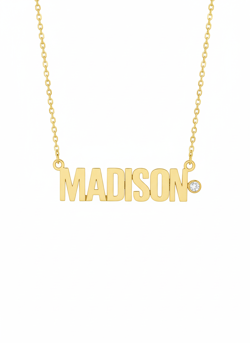 STATEMENT BLOCK DIAMOND NAMEPLATE