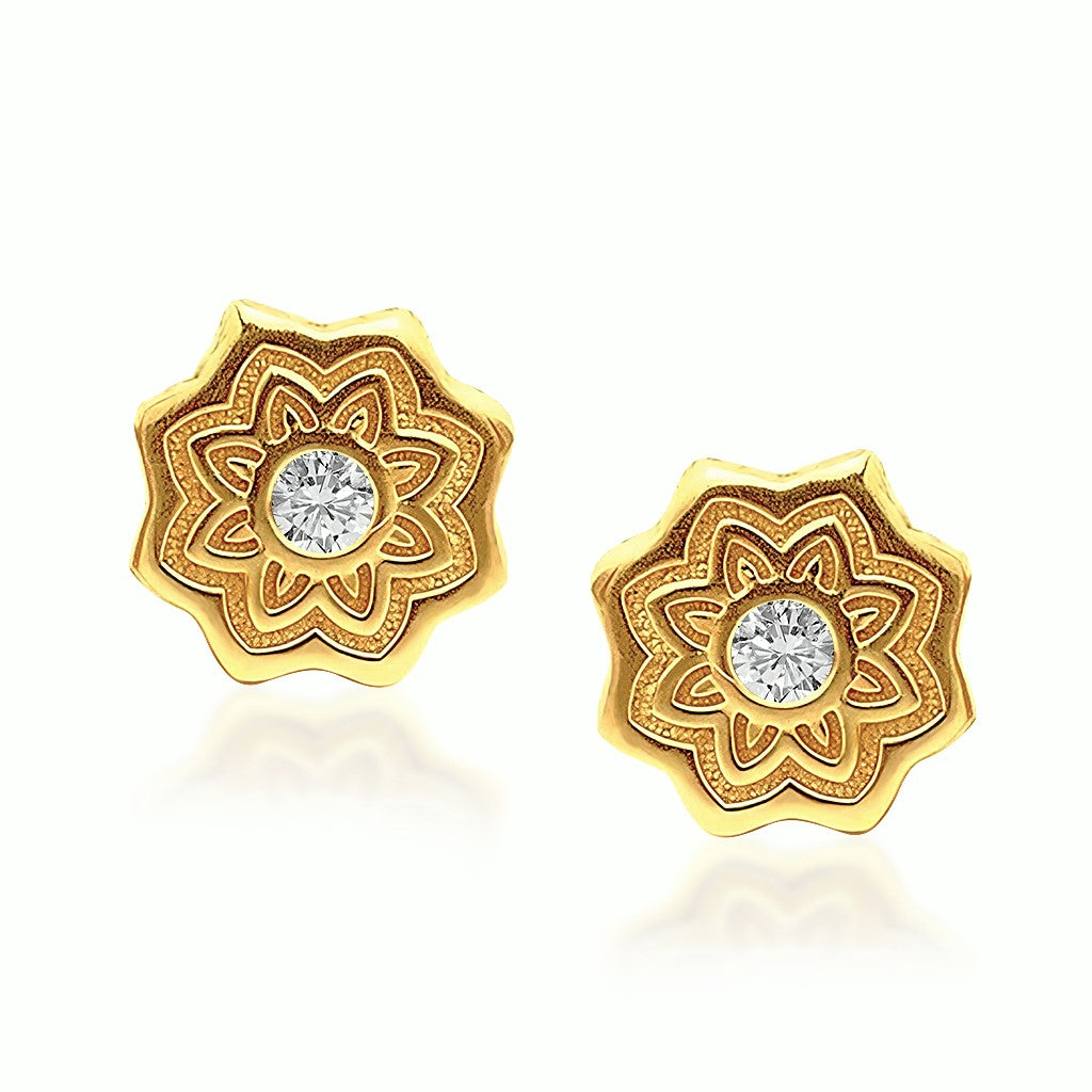 INNER LIGHT MANDALA STUD EARRINGS