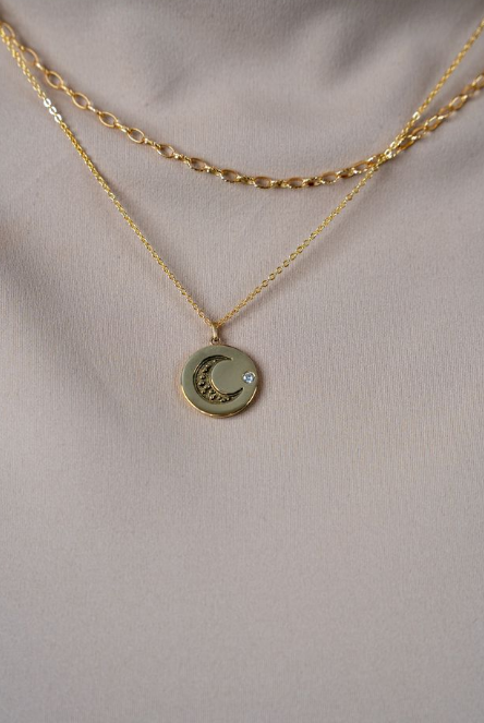 CRESCENT MOONLIGHT PROTECTION PENDANT