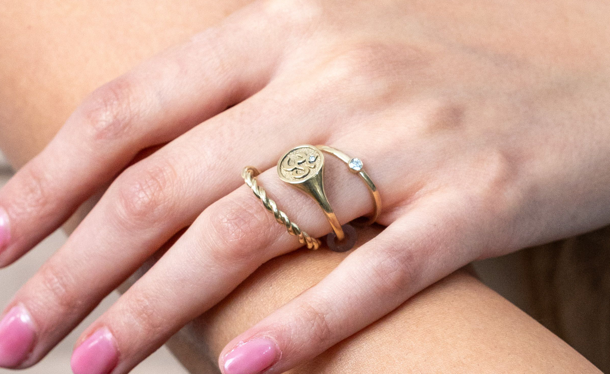 INNER PEACE OM SYMBOL RING