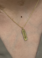 SIGNATURE TAG NECKLACE
