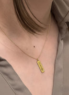 SIGNATURE TAG NECKLACE