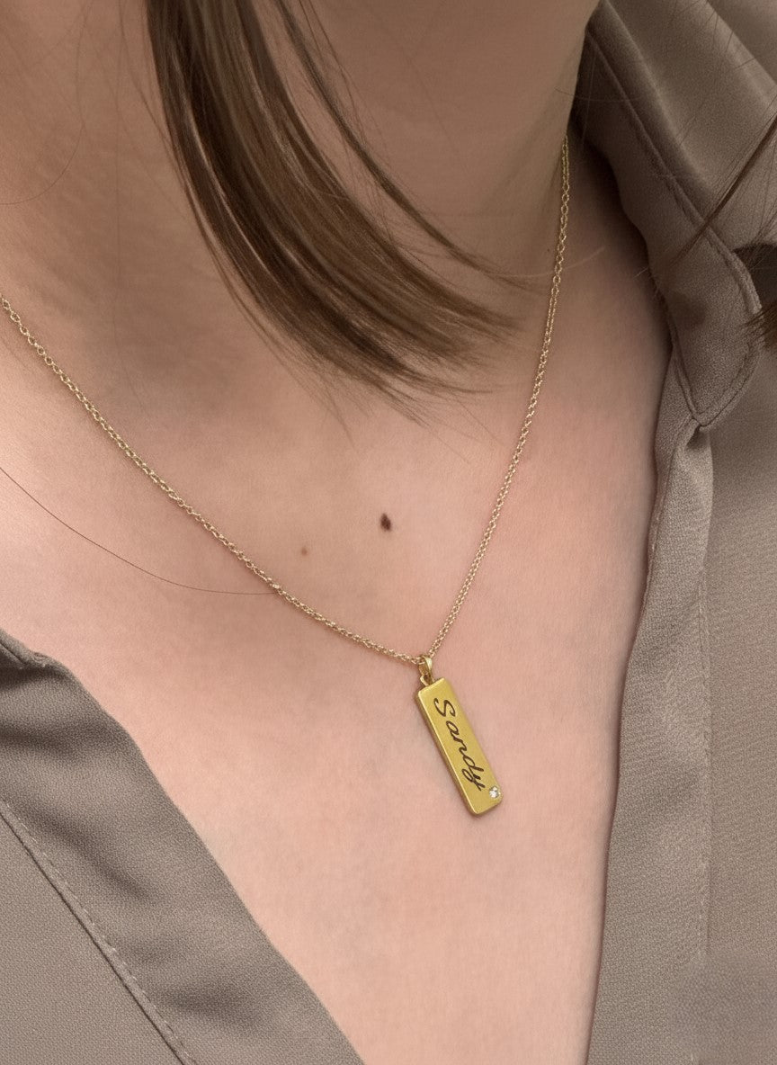 SIGNATURE TAG NECKLACE