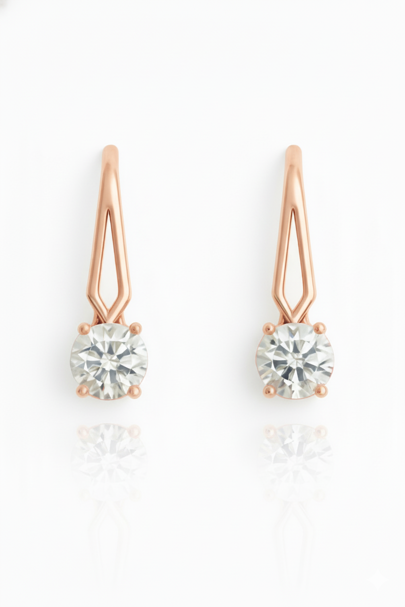 WHITE SAPPHIRE DROP EARRINGS