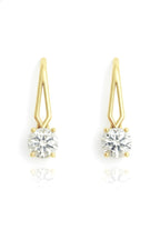WHITE SAPPHIRE DROP EARRINGS