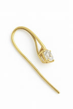 WHITE SAPPHIRE DROP EARRINGS