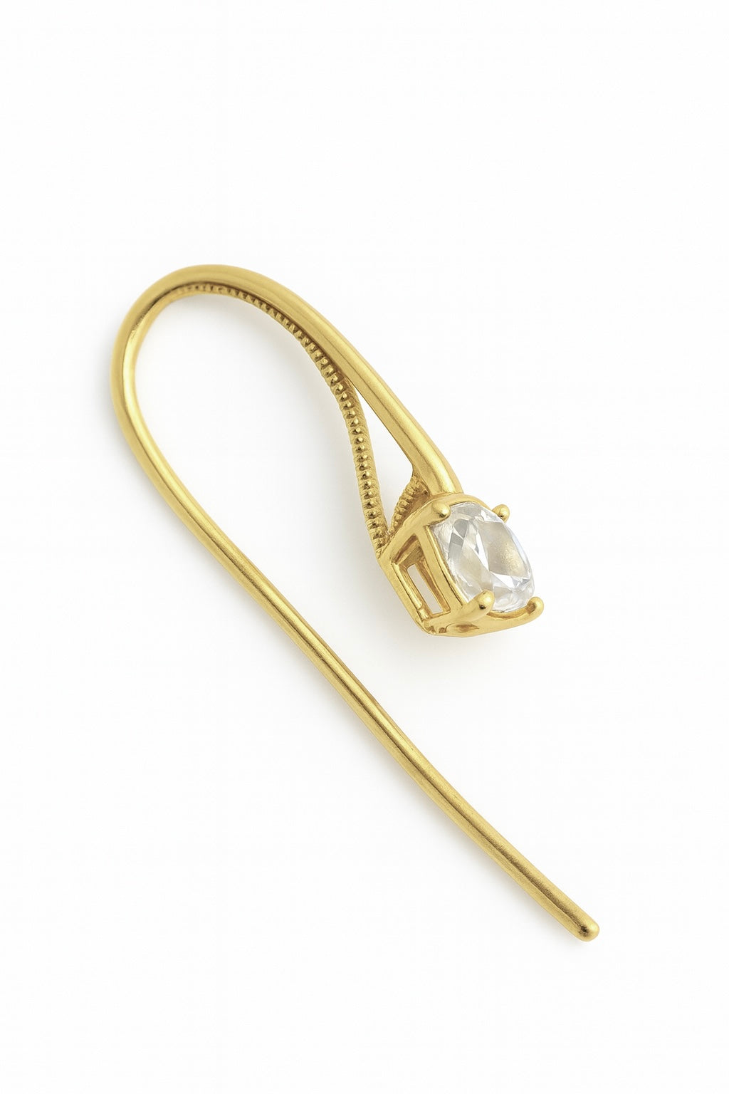 WHITE SAPPHIRE DROP EARRINGS