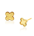 FOUR TREBOL LUCK STUD EARRINGS