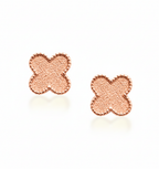 FOUR TREBOL LUCK STUD EARRINGS