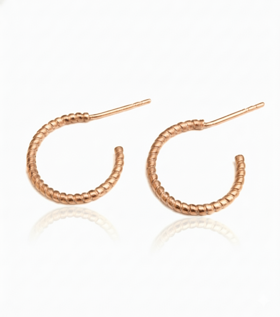 GOLDEN HARMONY HOOP EARRINGS