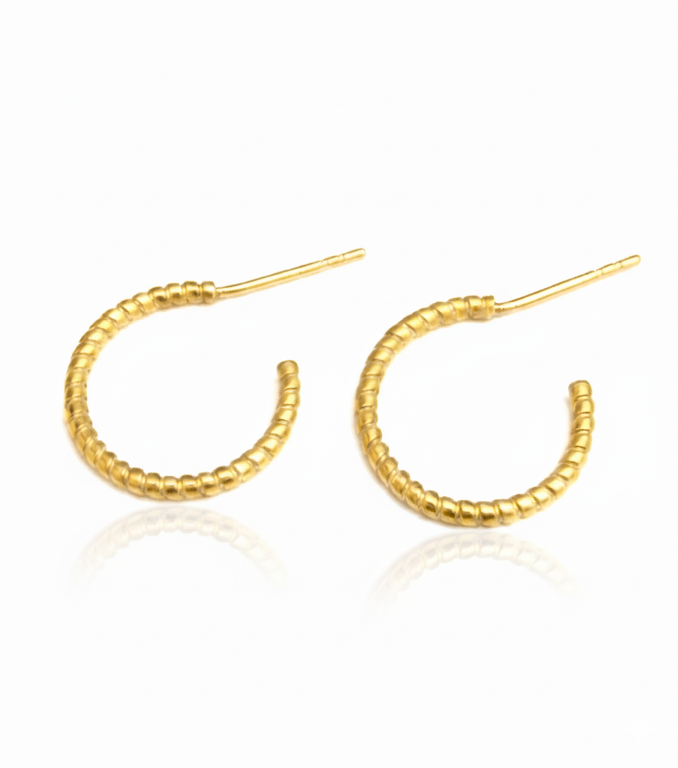 GOLDEN HARMONY HOOP EARRINGS