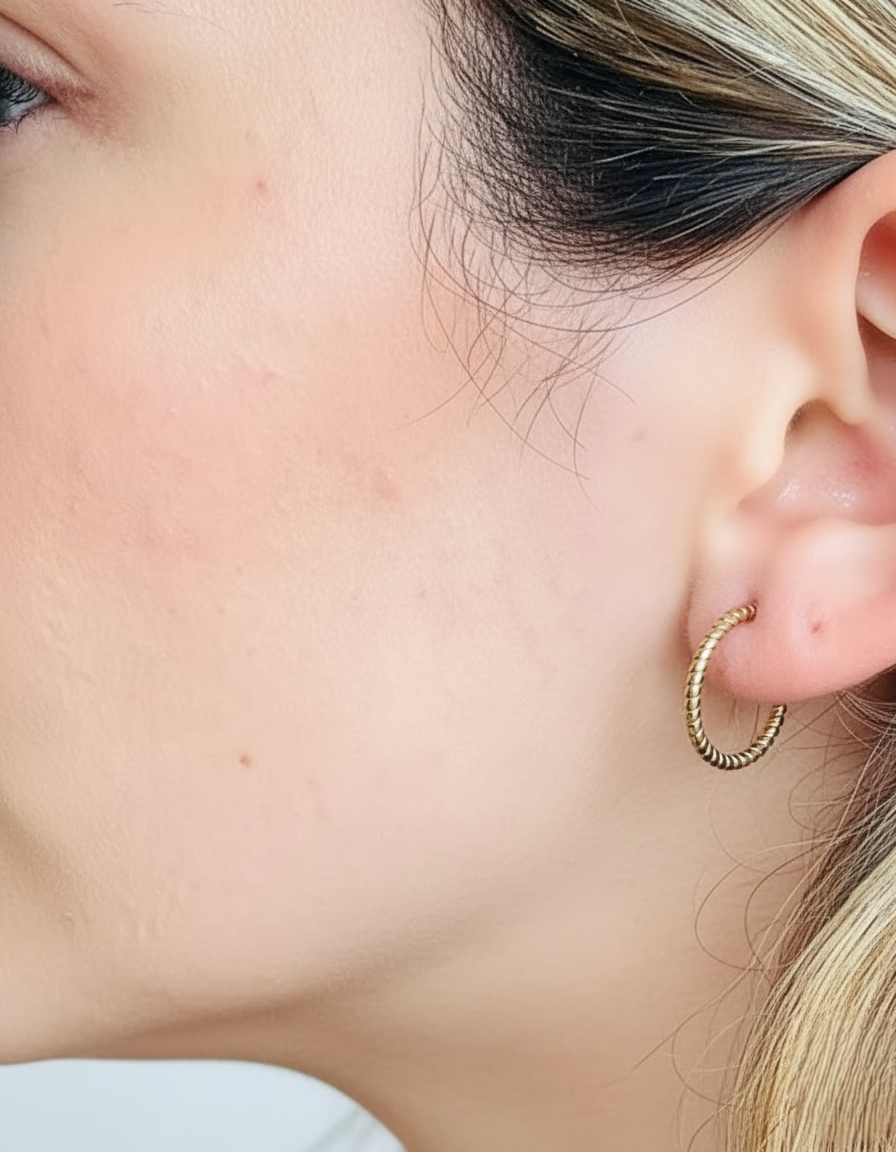 GOLDEN HARMONY HOOP EARRINGS