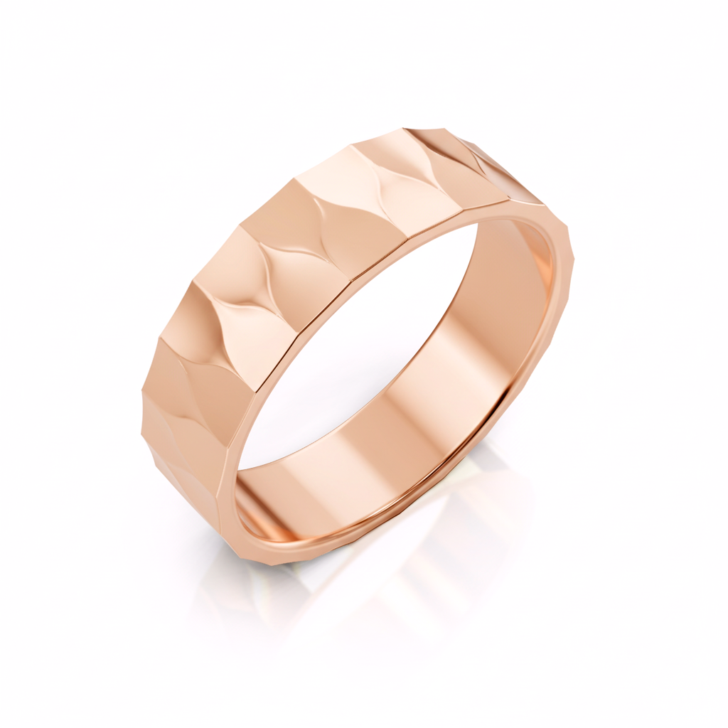 WAVE BAND STACKABLE RING