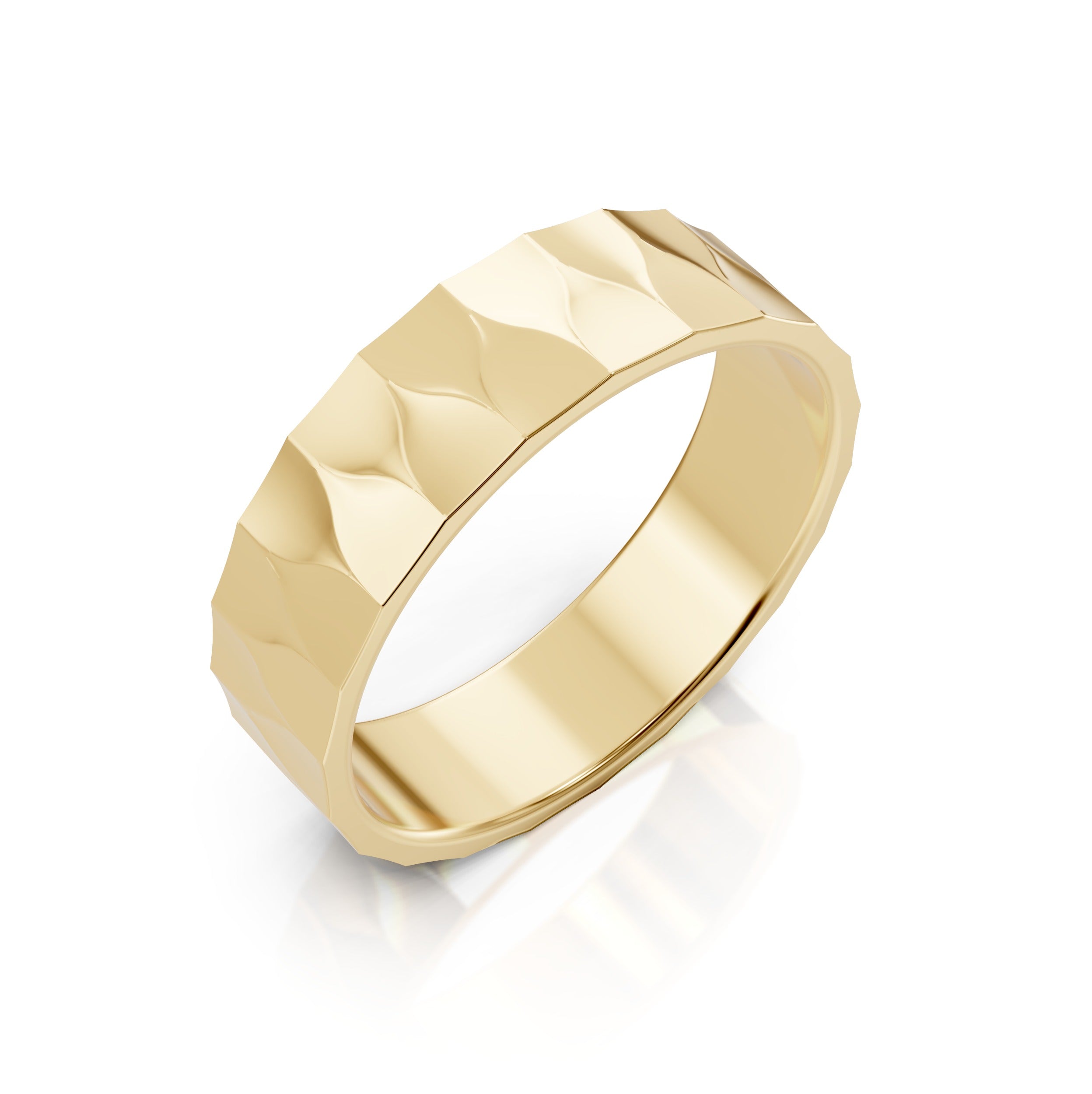 WAVE BAND STACKABLE RING